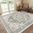 thumbnail image 2 of KUETH 2X7 Vintage Runner Rug Machine Washable Rugs for Living Room, Non Slip Flat Pile Rug with Rubber Backing, Boho Rug for Entryway Hallway Kitchen and Corridor, 2 of 3