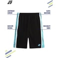 thumbnail image 2 of Pro Athlete Boys Athletic Shorts - 2 Pack Quick Dry Performance Basketball Shorts For Boys (8-16), 2 of 7