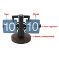 thumbnail image 4 of Retro Flip Down Clock, Flip Desk Clock, Vintage Design Auto Flip Mechanical Gear Table Clock, Large Number, Battery Powered, for Home, Office, 4 of 7