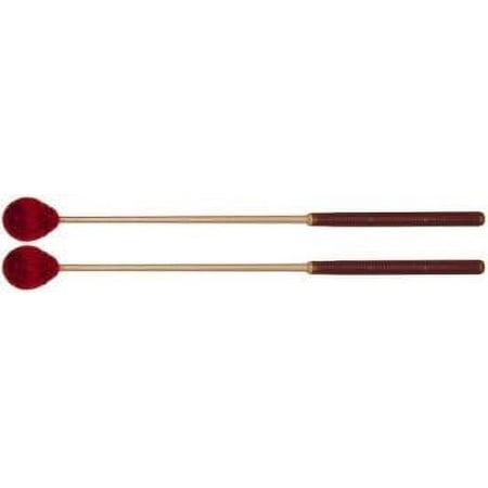 Studio 49 Pair of Medium-Hard Yarn Mallets (Burgundy, for Soprano or Alto Metallophones)