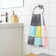 thumbnail image 3 of Yayeee 100% Cotton Hand Towels for Bathroom 16" x 28" Soft Absorbent Kitchen Towel, Gray Checkered Pattern, 3 of 7