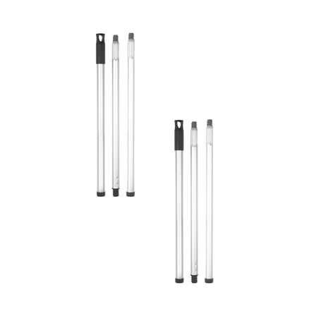 Superio 3 Part Heavy Duty Stainless Handle with Hanging Loop for Easy Storage (2 Pack)