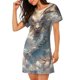 thumbnail image 2 of Balery Cool Cloud White Dragon Camisón de manga corta con cuello redondo para mujer, cómodo y elegante., 2 of 6
