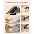 thumbnail image 6 of Portable Carpet Cleaner Machine 11.5KPa Handheld Upholstery Stain Remover with 50.72oz Clean 27.05oz Dirty Tank for Carpet Couch Sofa Car Interior Deep Cleaning Lightweight Extractor Home Use, 6 of 8