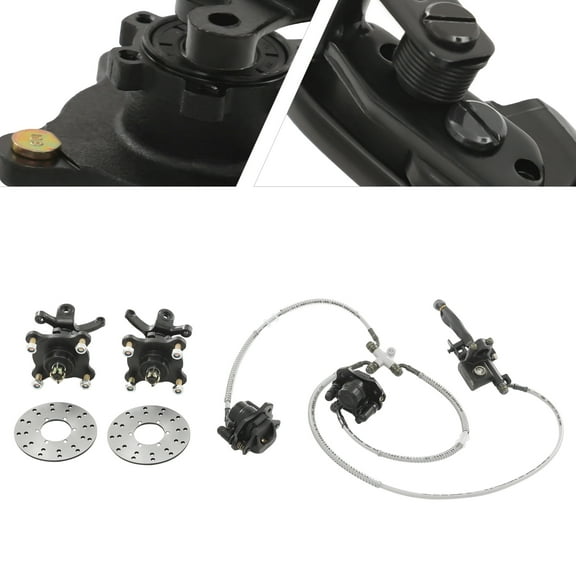 Front Brake Disc Rotor Kit 125/150/200/250CC Assmbly For Go Kart Buggy ATV Quad Fast Heat Dissipation Simple Installation