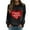 Black, variant on Baqcunre Crewneck Sweatshirts Women's Sweatshirt Crew Neck Heart Letter Print Long Sleeve Casual Sweat Tops(Black S-XXL),Womens Sweatshirt Womens Tops Valentine'S Day Shirts For Women