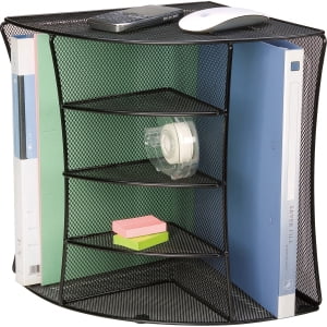 Lorell Llr95252 Steel Mesh Corner Desktop Organizer 1 Each Black Lorell Llr95252 Steel Mesh Corner Desktop Organizer 1 Each Black Com