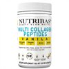 NUTRIBAS Collagen Powder with Vitamin C HA, Protein Powder Vanilla, Gluten Free & Dairy Free, 4 oz