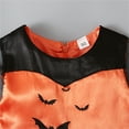 thumbnail image 6 of MUXiin Toddler Girls Halloween Bat Print Mesh Long Sleeve Party Dress with Ruffle Skirt for Fall Celebrations Halloween Dress For Girls for 12-18 Months, 6 of 9