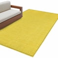 thumbnail image 2 of 3'x5' Area Rugs, Yellow Burlap Texture Indoor Outdoor Area Rug for Living Room Bedroom, Farmhouse Vintage Yellow Washable Bathroom Rugs Kitchen Floor Carpet Mats Home Decor Aesthetic, 2 of 8