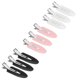 thumbnail image 1 of Seamless Hair Clips 9-Pack, No-Bend Curl Clips for Styling, 3 Colors (Black, Pink, White), 1 of 5
