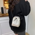thumbnail image 5 of Beautynvta Small Sling Crossbody Bag for Women, Casual Small Square Bag, Canvas Shoulder Bag with Adjustable Strap, Lightweight Handbag for Outdoor Travel, White, 5 of 6
