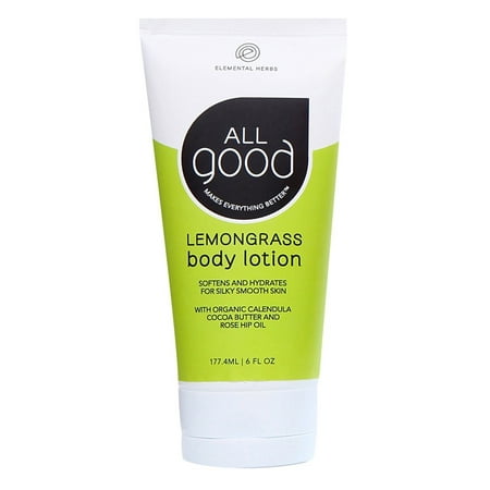 All Good Body Lotion, Lemongrass, 6 Oz