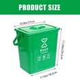 thumbnail image 2 of Phenofice Compost Pail For Kitchen Garbage Pail Plastic Simple Design Office Use 1Pack, 2 of 7