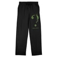 thumbnail image 4 of The Batman Movie Riddle This Men's Black Graphic Sleep Pants-Medium, 4 of 6