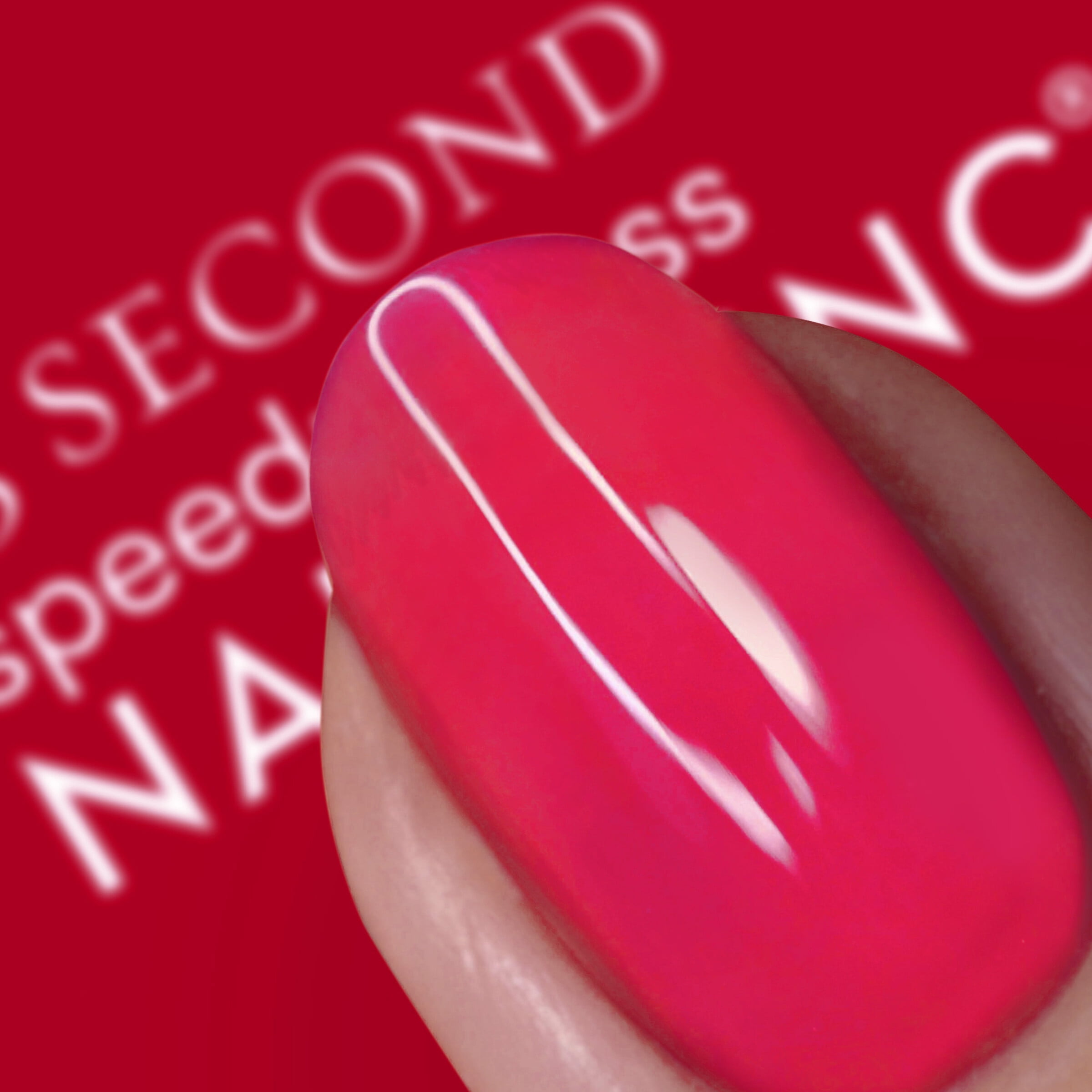 Nails.INC 45 Second Speedy Goss, Ready To Jelly, Aria, Sheer Red Pink Jelly Nail Polish, 0.47 fl. oz.