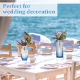 thumbnail image 3 of Juego de 22 Jarrones Azules para Ramo de Flores Ruckae para Decoración de Bodas, 3 of 8