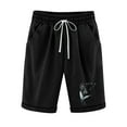 thumbnail image 2 of VEKDONE Deals Today Prime Women Clothing Womens Loose Fit Printed Shorts Cotton Linen Comfort Wide Leg Joggers High Waist Drawstring Casual Y2k Short Pant With Pocket, 2 of 5