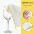 thumbnail image 3 of Unique Bargains Wood Fiber Absorbent Cleaning Cloths 6 Pack Yellow 12" x 12", 3 of 8