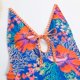 thumbnail image 5 of Gibobby Trajes de Baño Mujer Completo Traje de baño con tirantes para mujer, nuevo traje de baño, monos de Bikini florales sexis(Morado,G), 5 of 5