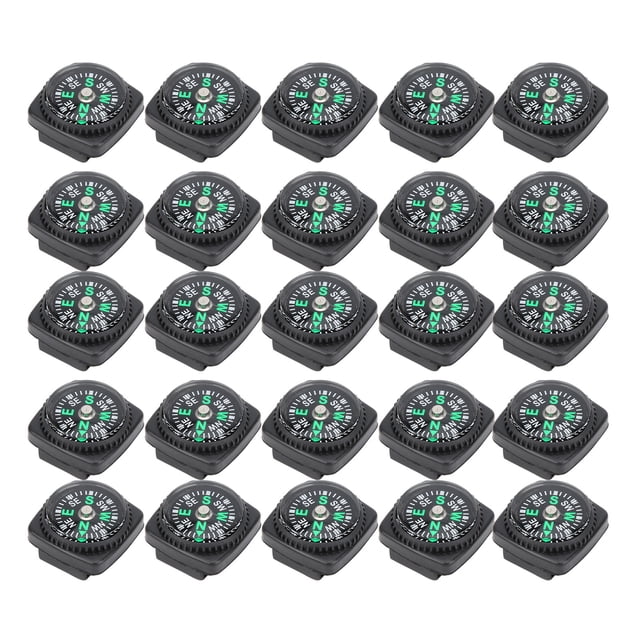 LHCER 25Pcs Umbrella Rope Compass Survival Bracelet Compass Umbrella Rope Accessories