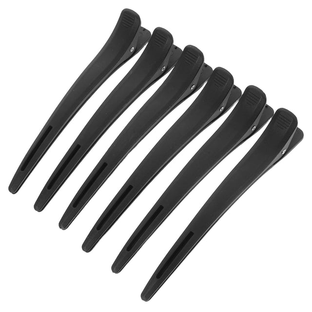 BALAHAPY 6Ud Clips Plásticos Negros Para Cortes De Con Superficie Lisa Y Duradera Para Salón