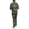 thumbnail image 2 of Men's Gold Accent Tiger Print Track Suits 2 Piece Sweatsuit Set ST556 - Black - Medium - Q1B, 2 of 7