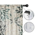 thumbnail image 2 of Blackout Kids Curtains,Boho Bohemia Pioneer Flower Art Childrens Insulated Curtains Set Of 2,Bedroom Essentials,Toddler Room Decor 52"x63"(132x160cm), 2 of 2