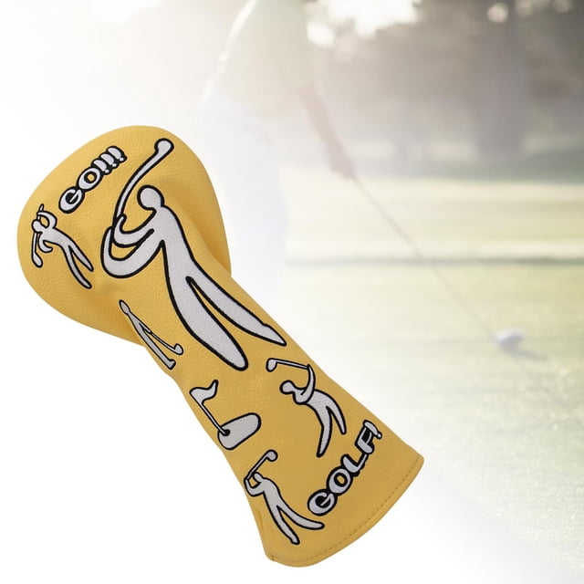 Sombreros DYNWAVEMX para golf material cuero Funda protectora Protección golfista amarillo