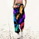 thumbnail image 3 of Gibobby Pantalones deportivos para mujeres Pantalones de chándal con estampado inferior para mujer Bolsillos Cintura alta Deportivo Gimnasio Ajuste(Negro,G), 3 of 4