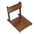 thumbnail image 2 of Japanese Legless Chair, Smoothly Polished Tatami Chair With Sitting Board Bracket For Bedroom For Balcony Wood Color,Walnut, 2 of 8