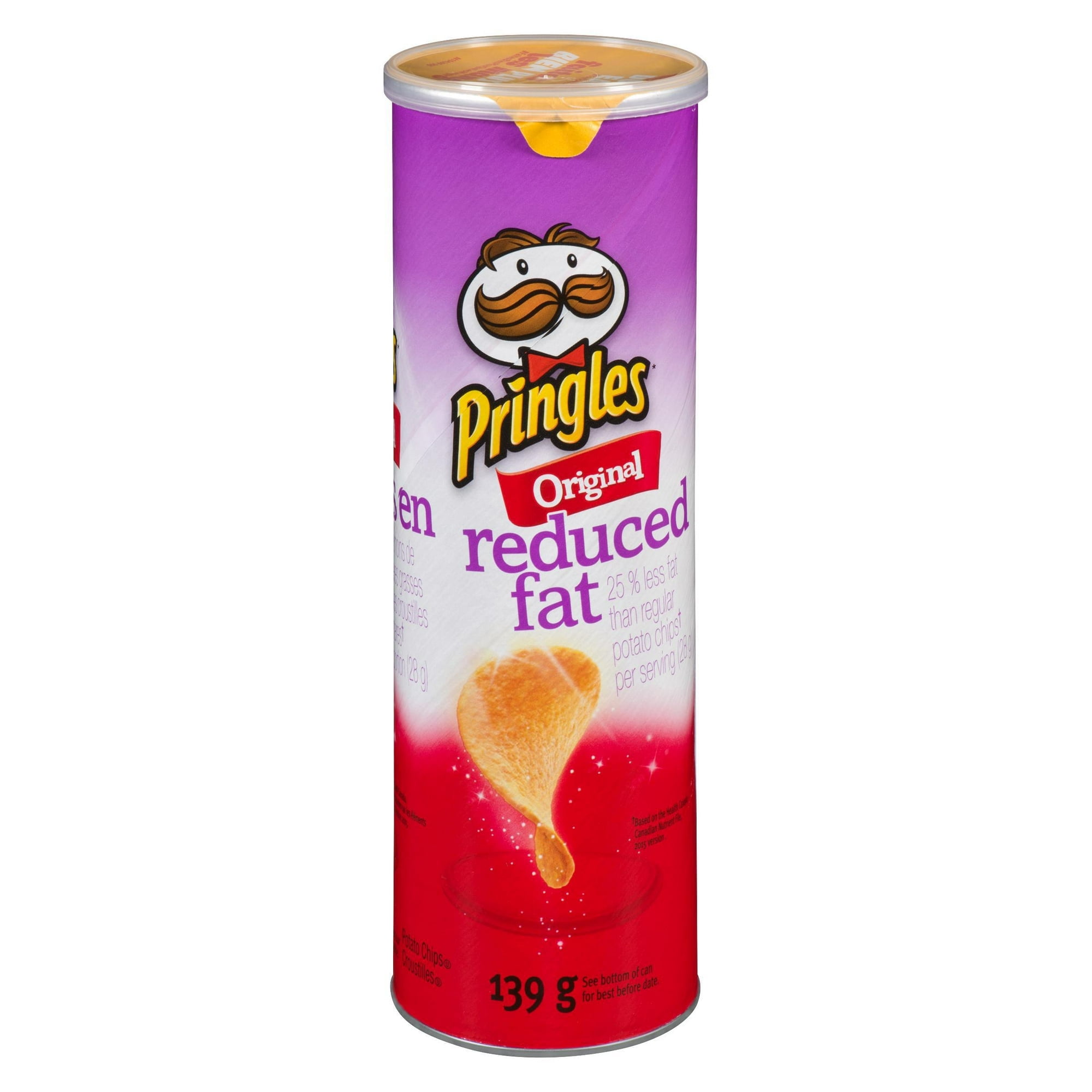 Pringles Reduced Fat Original, Potato Chips, 139 g