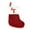 T, variant on HomeDM Christmas Stockings with Initial Letter 8" Xmas Red White Knit Stocking Plush Embroidered Letter Stockings for Christmas Tree Fireplace Hanging Ornament Party Decor Letter X
