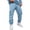 Light Blue, variant on Basysin Men Jogger Cargo Pants Elastic Stretch With Pocket Casual Sweatpants Relaxed Fit Daily Workout Lounge Trousers Men