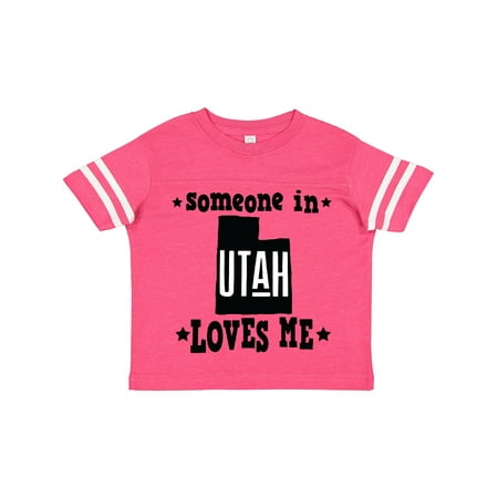

Inktastic Someone in Utah Loves Me Vacation Gift Gift Toddler Boy or Toddler Girl T-Shirt