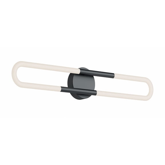 ADEV2404LAJUDBK AFX Adel - 24W 1 LED Bath Vanity-3.75 Inches Tall and 24 Inches Wide-Black Finish