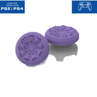 FPS Freek Galaxy Purple for PlayStation 4 (PS4) and PlayStation 5 (PS5) | Performance Thumbsticks | 1 High-Rise, 1 Mid-Rise | Purple console accessories