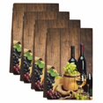 thumbnail image 2 of Red Wines Kitchen Towels Set of 4, Champagne Grapes Galsses Country Wooden Plank Absorbent Dish Towels for Kitchen, Microfiber Hand Towel, Quick Drying Tea Towel for Cleaning Decorative Dishcloths, 2 of 7