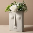 thumbnail image 4 of 2 Uds Jarrón de Cerámica Moderno Rostro Flores Soporte Maceta Boda Decoración Perfecta, 4 of 6