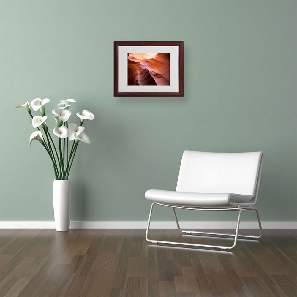 Trademark Fine Art "Smooth II" Matted Framed Art by Moises Levy, Wood Frame