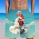 thumbnail image 1 of Puntoco Pantalones Cortos Con Estampado Hawaiano Para Hombre, Pantalones Cortos Con Bolsillo Y Cordón, Color L, 1 of 5