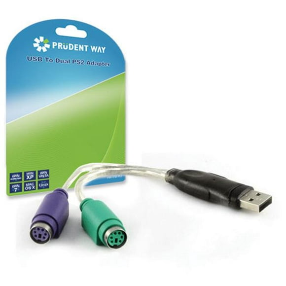 Prudent Way USB vers Adaptateur Double PS2