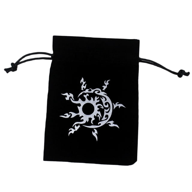 Bolsa de Almacenamiento de Tarjetas de Tarot de Franela de Lujo 13x18cm con Juego de con Cordón Sunnimix Almacenamiento de cartas del tarot