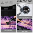 thumbnail image 4 of KUIFORTI Purple Coconut Tree Car Trunk Liner 29" x 39" Scratch-Proof Durable All Weather Trunk Protective Mat Polyester Vehicle Interior Decoration Accessories Universal Fit, 4 of 7