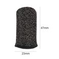 thumbnail image 3 of 2pcs 24-Stitch Mobile Game Finger Cover a prueba de sudor antideslizante (negro), 3 of 5