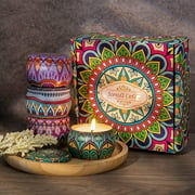 OSHINE 4 PACK Scented Candles Gifts Set Christmas Candles Aromatherapy Soy Wax Candles Home Fragrance Stress Relief Candles for Yoga, Sleeping,Halloween,Christmas,Valentine's day,Birthday,Anniversary