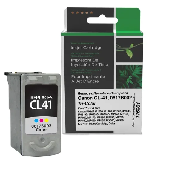 Remanufactured Clover Imaging Color Ink Cartridge compatible with Canon CL-41 (0617B002)