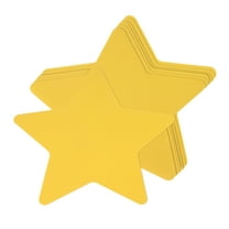 Uxcell 100 Pcs Star Cutouts, 3.9 x 3.9 Inch Star Shaped Paper Cards for DIY Projects, Classroom Decor Bulletin Board, Yellow
