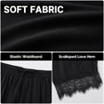 thumbnail image 6 of Wrongduck Women's Lace Trim Wide Leg Pants, Cropped Palazzo Trousers with Drawstring Elastic Waist and Pockets, Lightweight Summer Casual Lounge Pants, 6 of 7