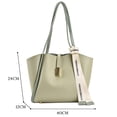 thumbnail image 4 of Bolsa de viaje de cuero de PU de axila con cordones sólidos Mujer para damas que viajan Sywqhk Para Estrenar, 4 of 9